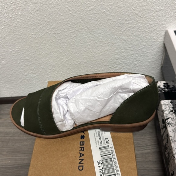 Lucky Brand Women's Serkie Open Toe Slip on Sandal Heeled - Picture 6 of 6